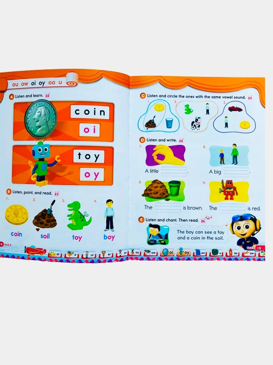 Комплект Oxford Phonics World.  Student Book + Workbook + CD. Schwermer Kaj