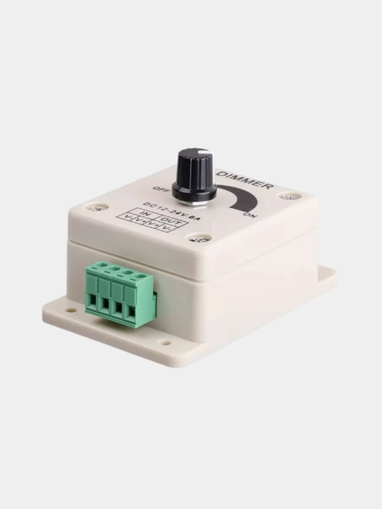 Dimmer CDM08AESB 8A 96W 12V vintli klemmalar bilan, LED DC 12-24V