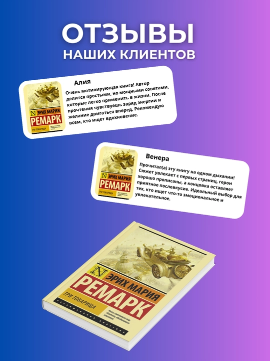 Три товарища. Эрих Ремарк