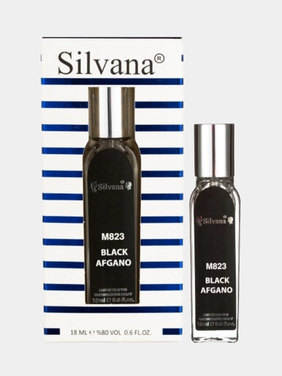 Parfyumlangan suv Silvana Black Afgano M-823 erkaklar uchun, 50 ml