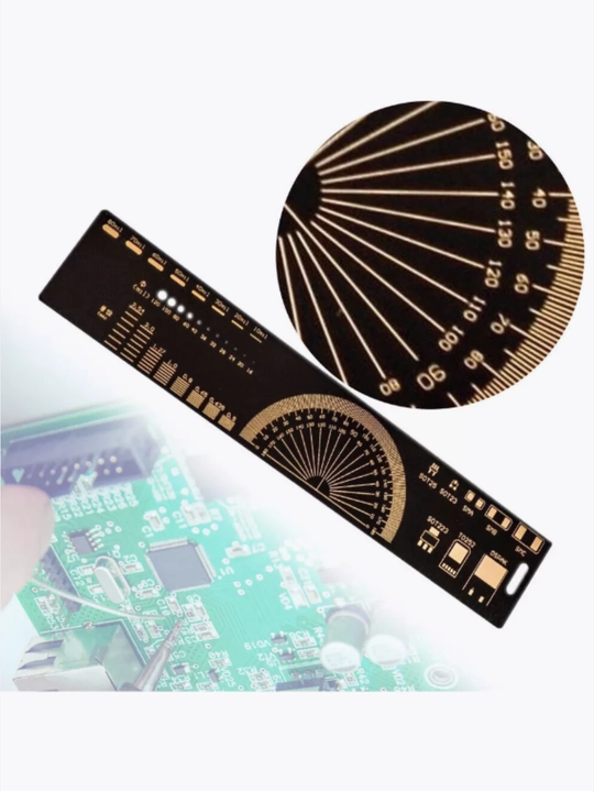 Radiohavaskorlar uchun PCB Ruler 20 sm, SMD, AWG, footprintlar va sxemalar olchovi