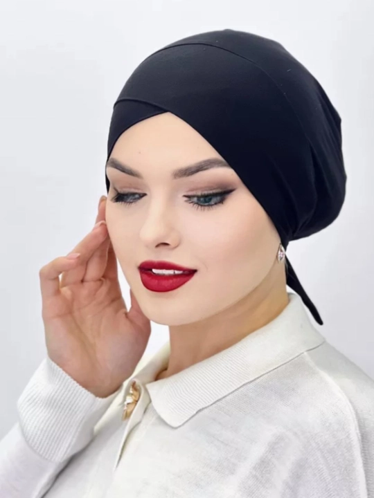 Ayollar uchun boni qalpoq, hijob ostida va ro'mol ostida, paxtadan - 