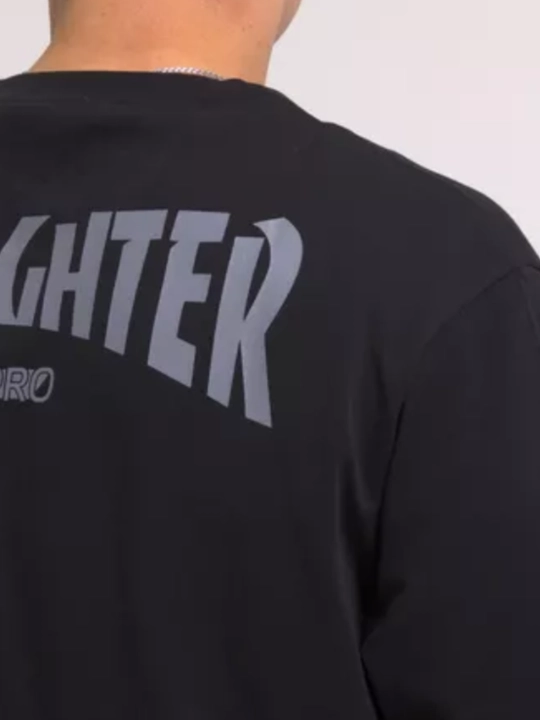 Erkaklar oversize futbolkasi iamfighter