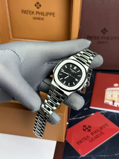 Мужские часы Patek Philippe автоподзавод механический механизм в подарочной упаковке — IWATCHE-260W088-ЧЕРН