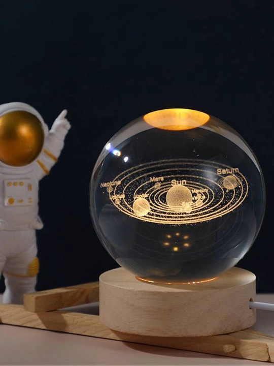 Хрустальный шар-ночник 3D, антистресс, настольный стеклянный светильник для подарок, 6 см
