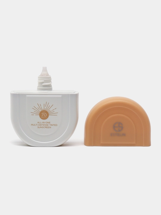 Quyoshdan himoyalovchi krem + tonal Estelin Sunscreen All-In-One SPF 70 PA+++, 50 ml
