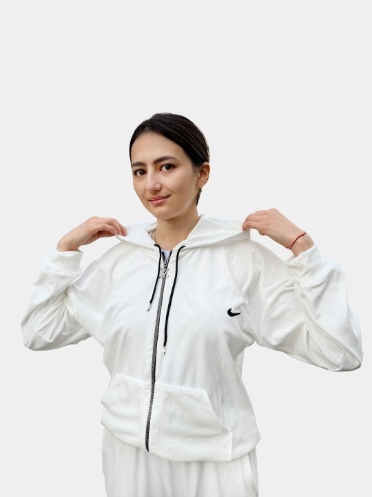 Ayollar toplami, ikkilik, velyur materiali, 2 ta rang, sport kostyumi, shim va kofta