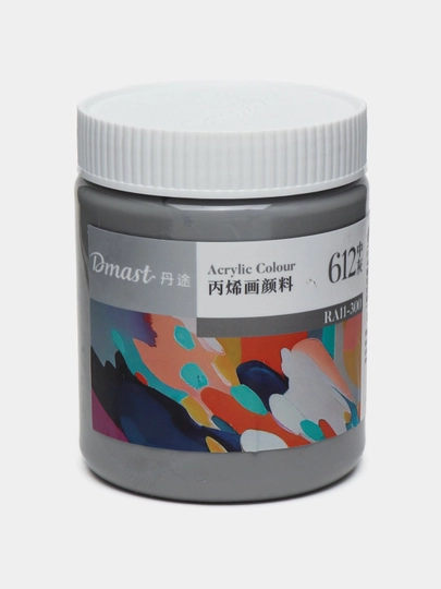 Краска акриловая в банке Dmast Deli RA11-300-612 Medium Grey, 300 мл — ДЕЛИ-P167535