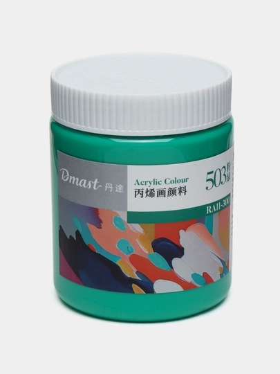 Краска акриловая в банке Dmast Deli, RA11-300-503, Pink Green, 300 мл