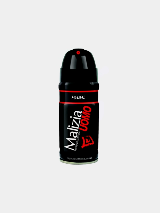Parfyumlangan dezodorant Malizia Uomo EDT DEO Sprey Skyline, erkaklar uchun, 150 ml