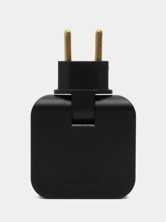 Тройник для розетки плоский, с USB поворотный сетевой фильтр на 180 градусов, адаптер