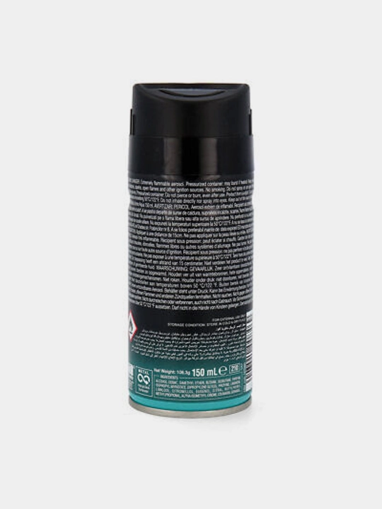 Parfyumlangan dezodorant Malizia Uomo EDT Deo Spray Aqua, erkaklar uchun, 150 ml