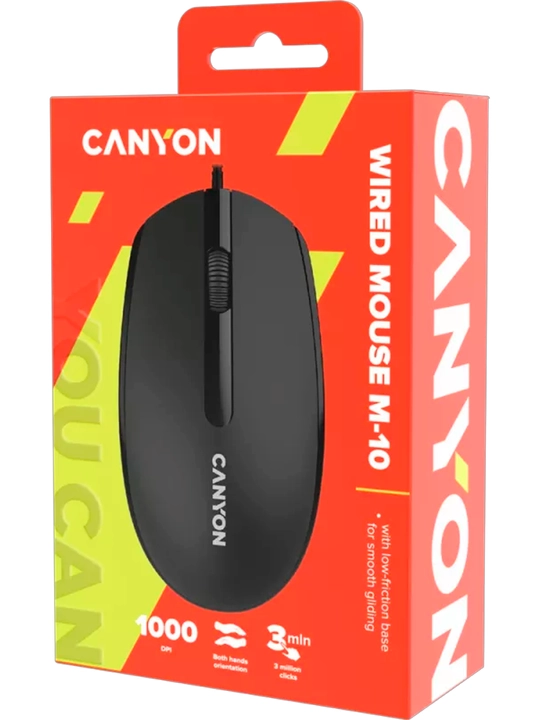 Simli sichqoncha Canyon M-10, 1000DPI