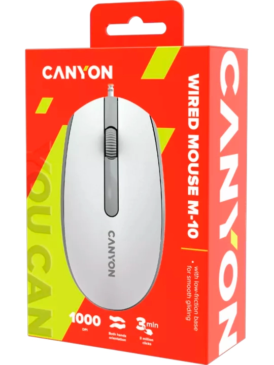 Simli sichqoncha Canyon M-10, 1000DPI