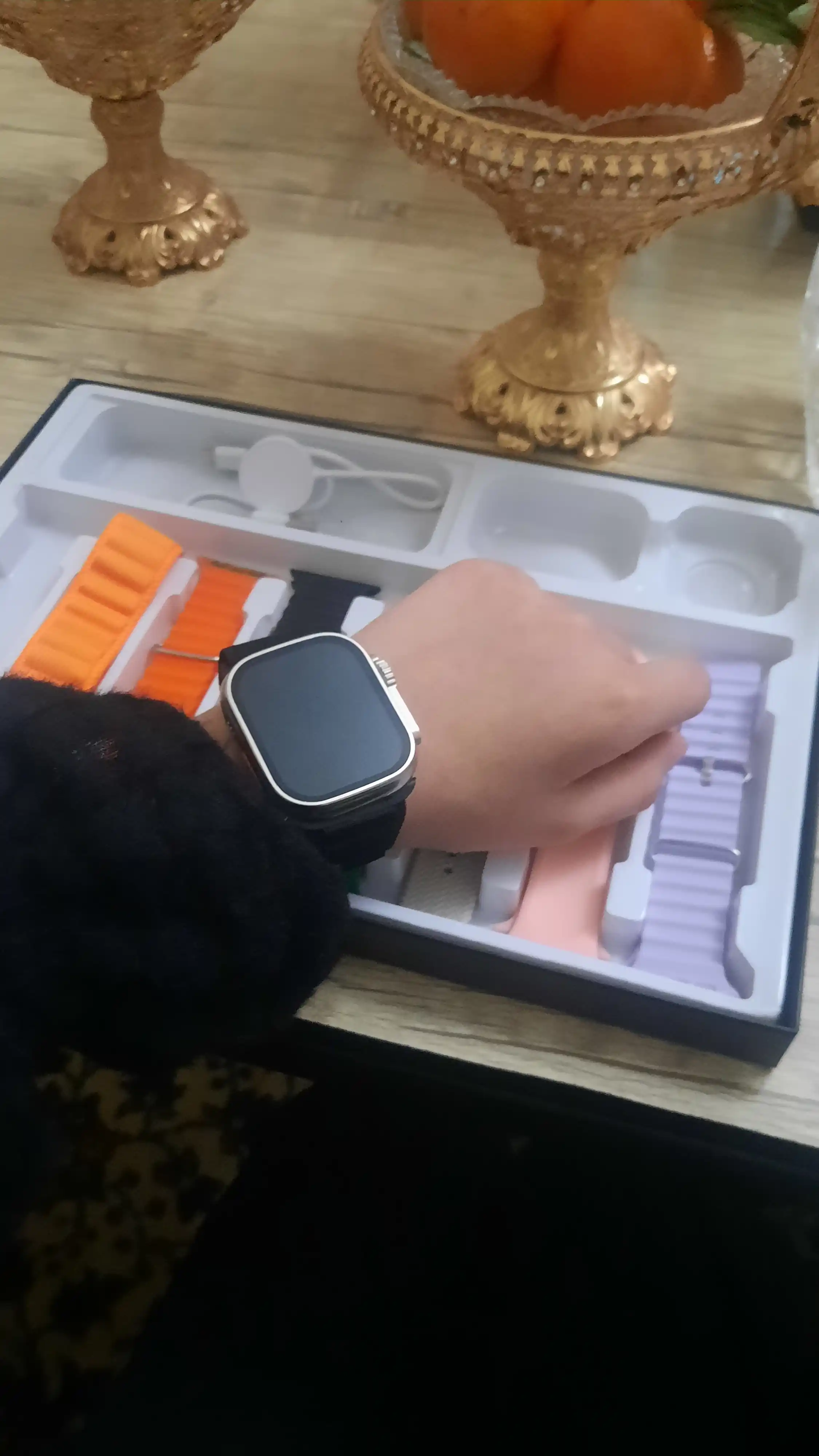 Soat Aqlli Bluetooth, Smart Watch Ultra va Pods pro to‘plami bilaguzukli, zaryadka