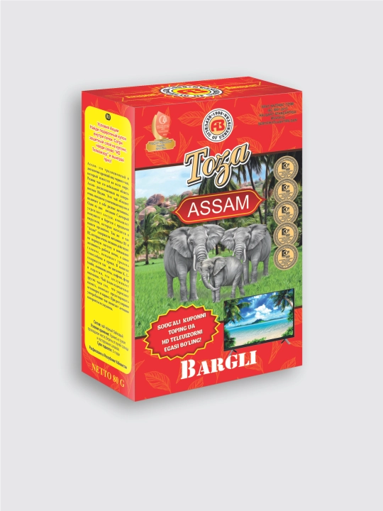 Assam bargli, qora choy