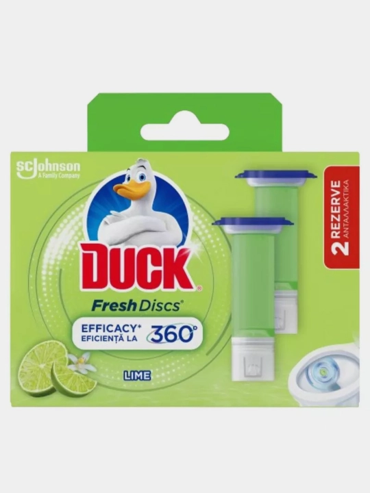 Tualet uchun gel disk ''DUCK'', Zaxira Laym, 36 ml - 