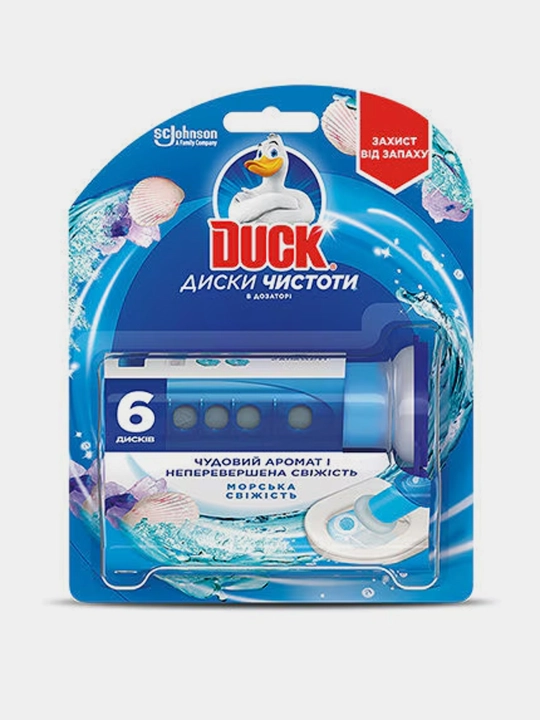 Unitazi uchun gel disklari ''Duck", almashinuvchi blok, dengiz, 36 ml - 