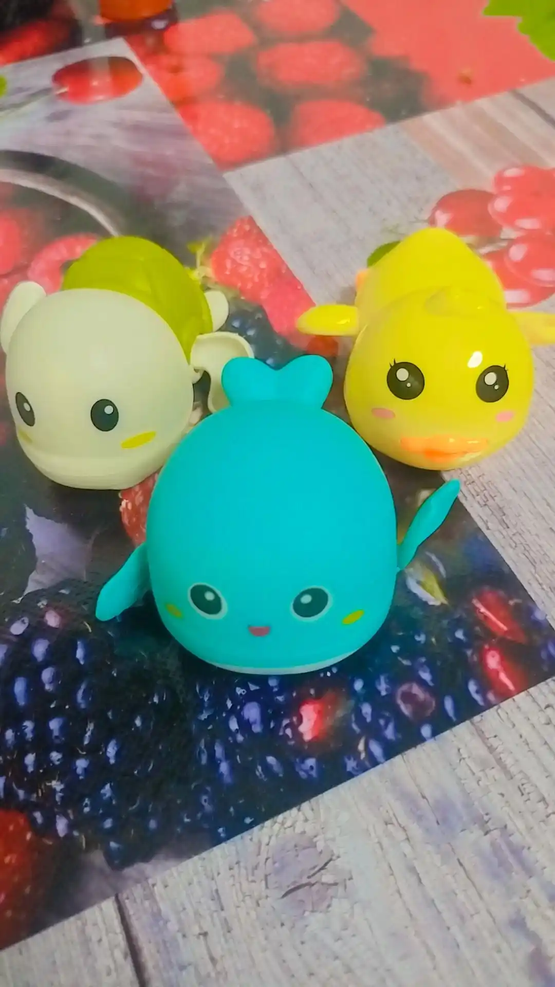 Заводной игрушки для купания, утка, кит, черепаха, 3 игрушки в наборе