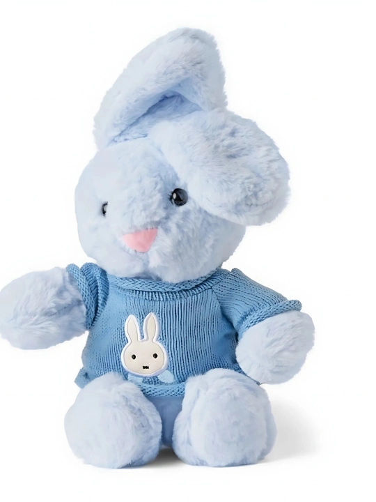 Мягкая игрушка кролик с рубашкой, 40 см
