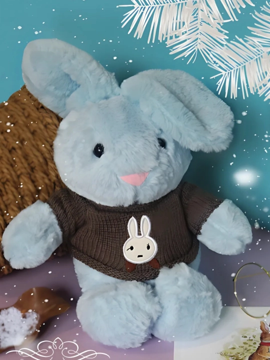 Мягкая игрушка кролик с рубашкой, 40 см