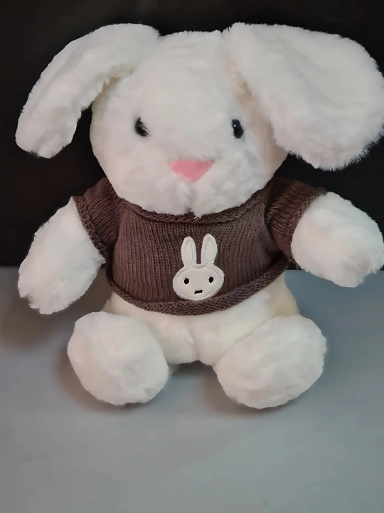 Мягкая игрушка кролик с рубашкой, 40 см