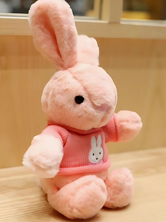Мягкая игрушка кролик с рубашкой, 40 см
