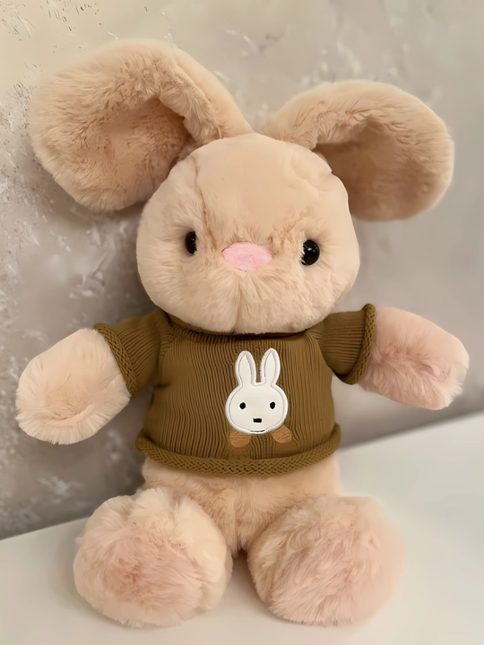 Мягкая игрушка кролик с рубашкой, 40 см