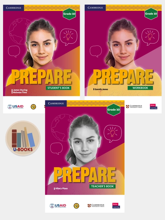 Prepare - Teacher's book, Work book, Student's book - Grade 10 - 