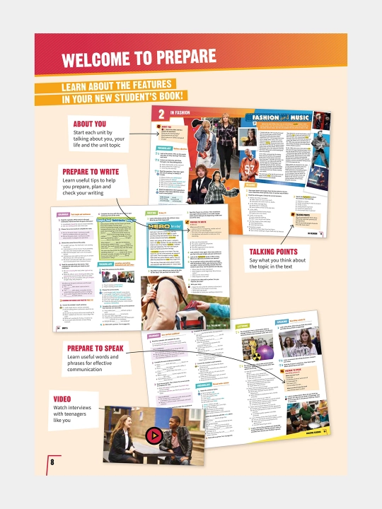 Prepare - Teacher's book, Work book, Student's book - Grade 10