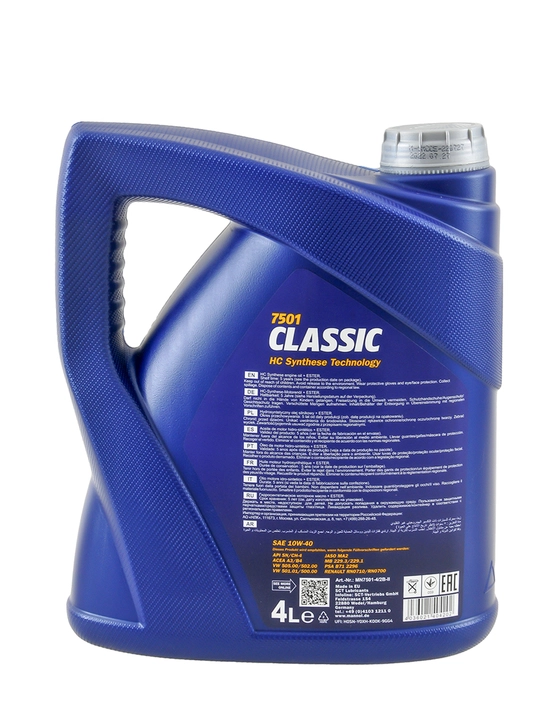 Motor moyi Mannol Classic 10W - 40, 4 litr