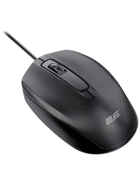 Simli sichqoncha 2E MF140 Black, 1000DPI, 3 ta tugma