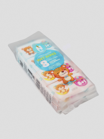 Влажные салфетки ''Natural Fresh'', super mini, 8 + 1