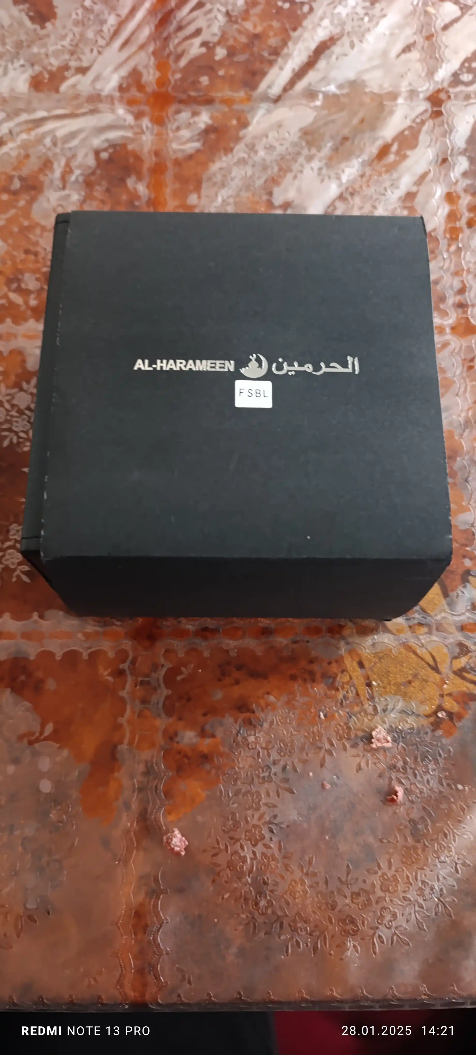 Erkaklar soati Al-Harameen 6110, namoz vaqtlari bilan, sapfir billur, suv o'tkazmaydigan