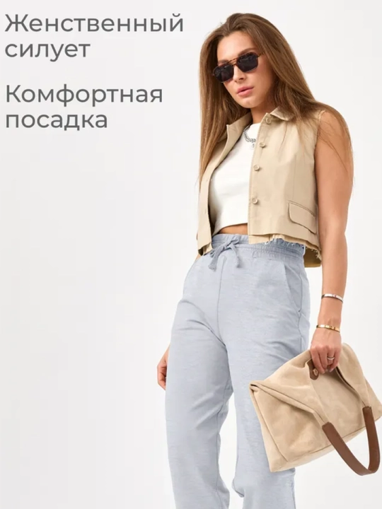 Женские брюки, 80% хлопка и 20% полиэстера
