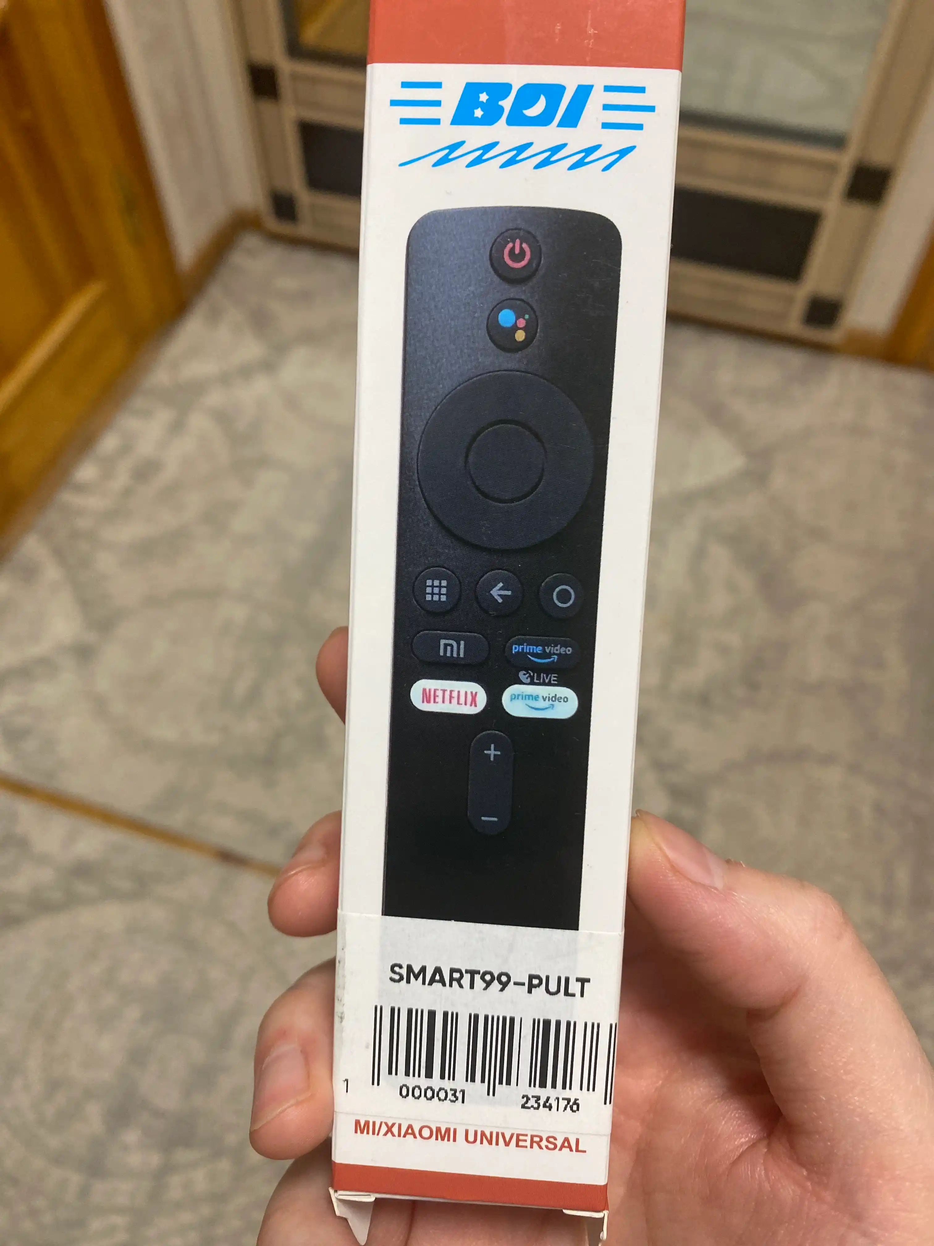MI pult universal, pristavkalar, TV, Stick, Box uchun, ovozli buyruq bilan