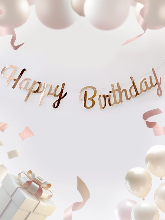 Gerlyanda Happy birthday, bayram lentasi - 