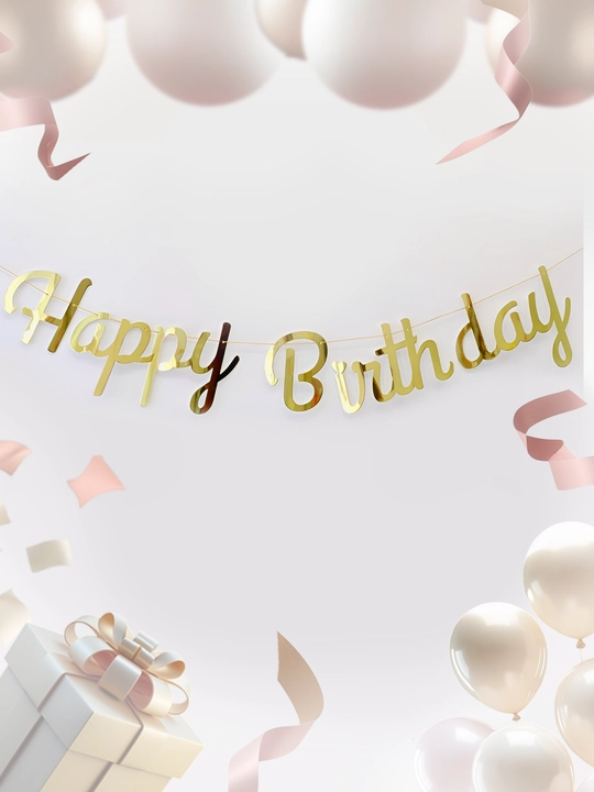 Gerlyanda Happy birthday, bayram lentasi - 