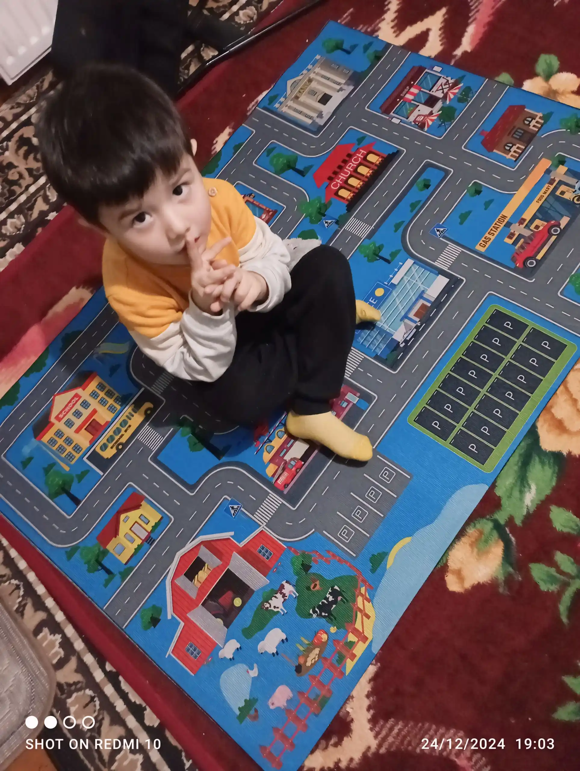Коврик для игры, авто парковка детская, для игры с машинками, микрогород, размер 80*120 см