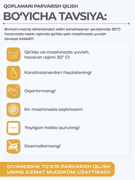 Divan va kreslo uchun yopinchiq, qoplama, sirpanishga qarshi, suvga chidamli g‘ilof