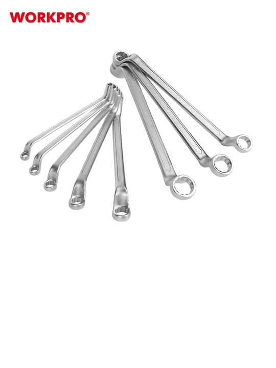 Ikki tomonlama ochiq kalitlar to'plami WORKPRO 6-22 mm, WP202509,  8 dona