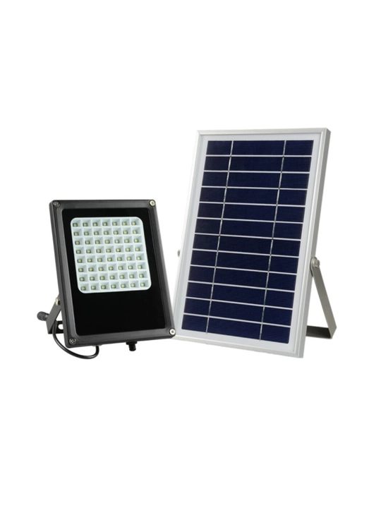 Projector quyosh panelli, 300/500/800W, pultli, sensorli, IP65, yoritish 12 soatgacha
