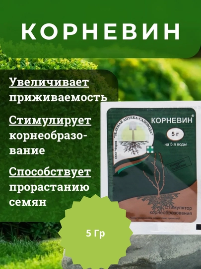Корневин стимулятор корнеобразования и удобрение для растений — САД-ЗЕЛКОР