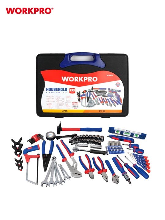Ko'p funktsiyali asboblar to'plami WORKPRO WP209026, 139 dona - 