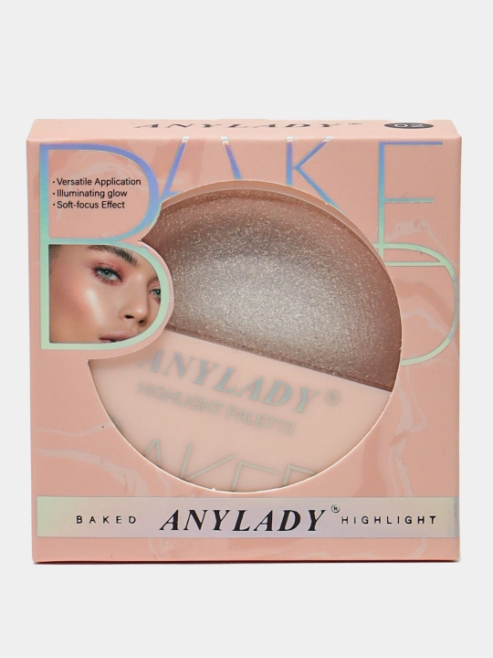 Запеченный хайлайтер AnyLady с сияющим перламутровым финишем, для макияжа лица и тела