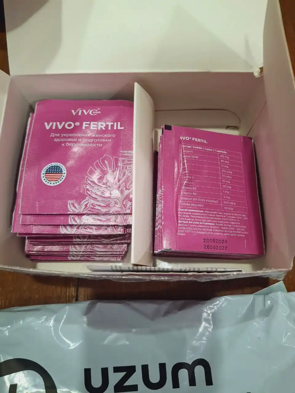 "VIVO FERTIL" Ayollar uchun vitamin-mineral kompleksi
