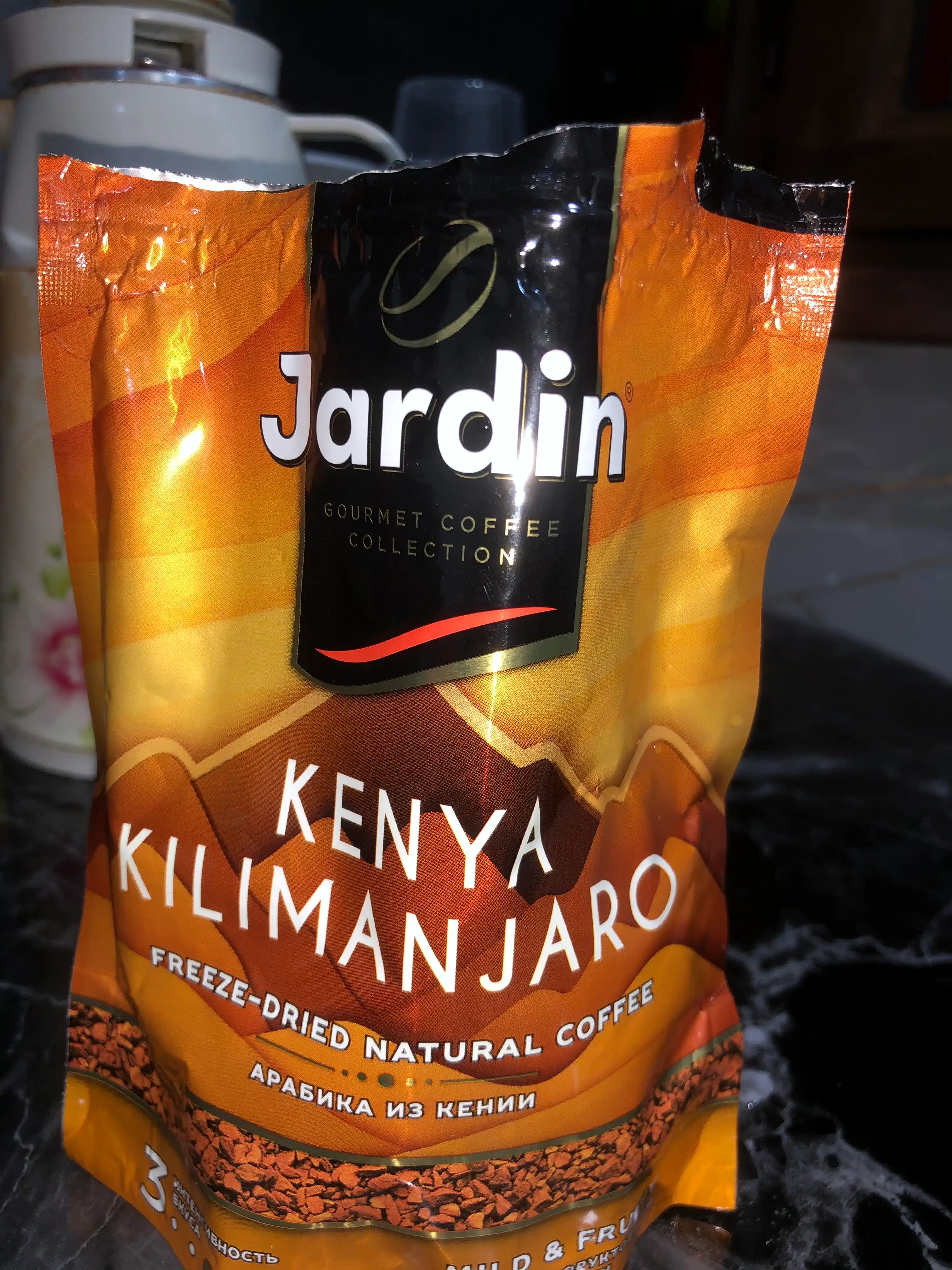 Sublimatsiya qilingan qahva Jardin Kenya Kilimanjaro, 75 g