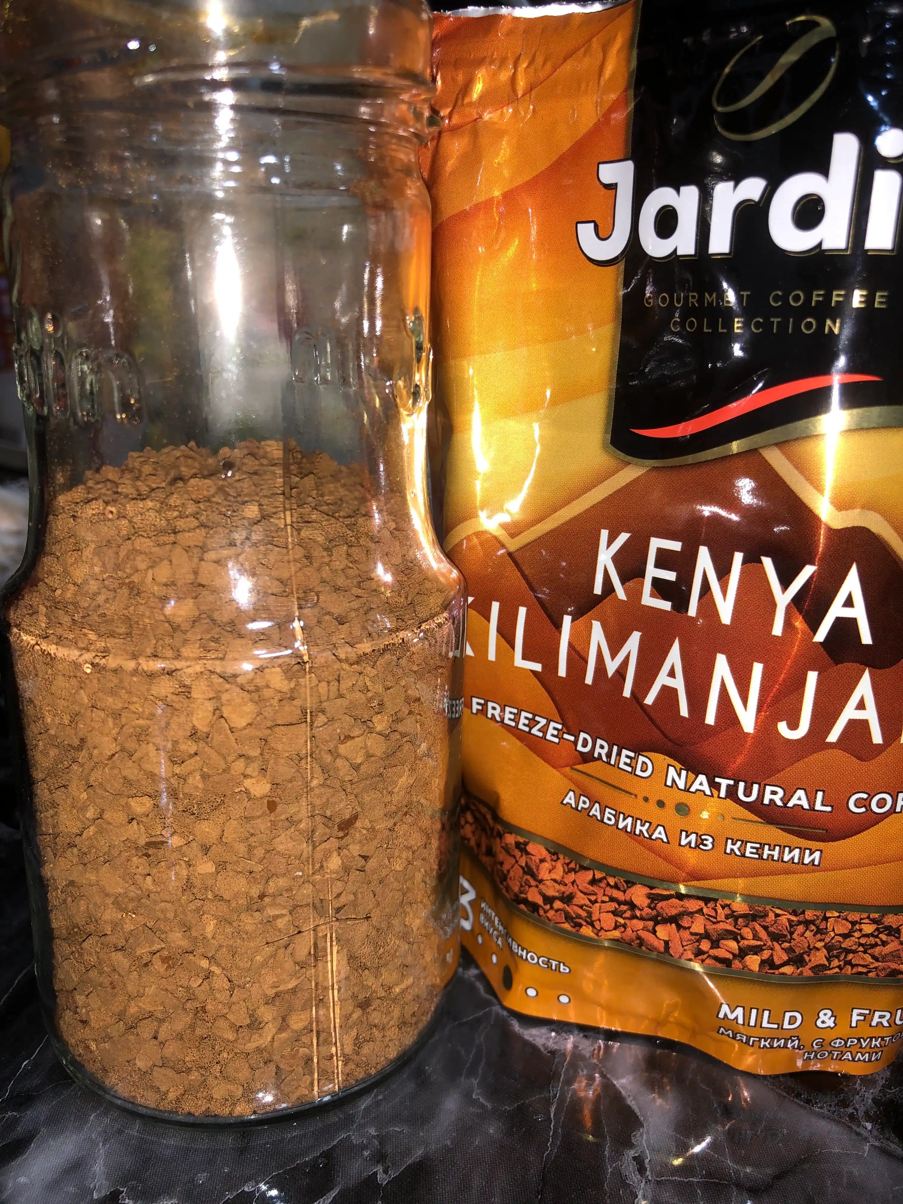 Sublimatsiya qilingan qahva Jardin Kenya Kilimanjaro, 75 g