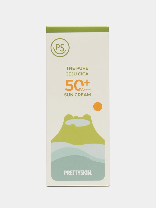 SPF krem quyoshdan himoyalovchi Pretty Skin Jeju Cica 50+, PA++++, 50 ml
