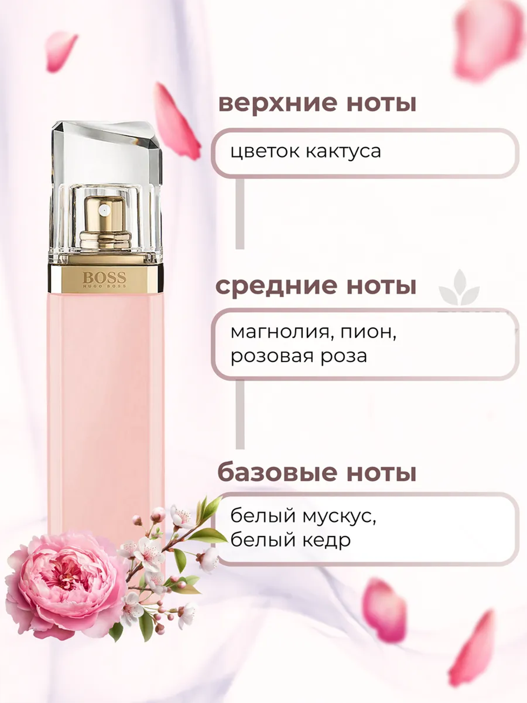 Ayollar parfyumlangan suv Hugo Boss MaVie Woman, 75 ml